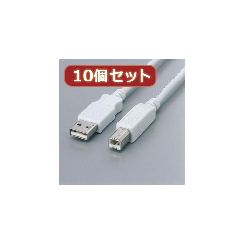 10個セット エレコム 並行輸入品 フェライト内蔵USBケーブル AS USB2-FS05X10 2020