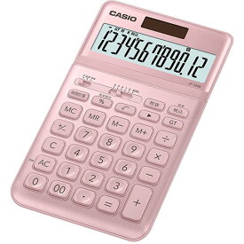 カシオ計算機 CASIO スタイリッシュ電卓 ジャストタイプ12桁 ピンク JF-S200-PK-N [▲][AS]