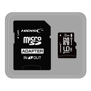HIDISC microSDHCJ[h 16GB CLASS10 UHS-1Ή ] Read70 SDϊA_v^t HDMCSDH16GCL10UIJP3 [][AS]
