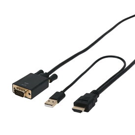 ミヨシ HDMI-Dsub変換ケーブル 3m ブラック HDC-DS30/BK [▲][AS]