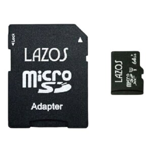 y20Zbgz Lazos microSDXC[J[h 64GB UHS-I U3 CLASS10 pbP[W L-B64MSD10-U3X20 [][AS]