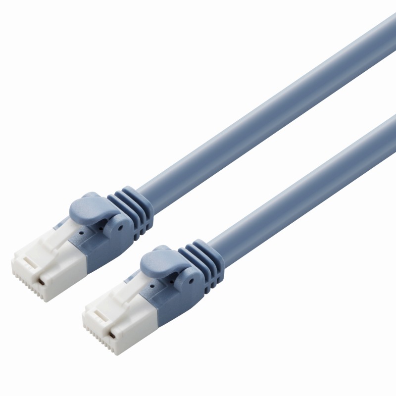 エレコム LANケーブル CAT6A対応 EU RoHS指令準拠 高品質の激安 ツメ折れ防止カバー 簡易パッケージ仕様 単線 ブルー 90m PCケーブル ネットワーク用ケーブル 最も EL