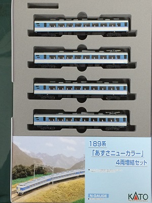 189系あずさﾆｭｰｶﾗｰ増結 （4両） 鉄道模型 Nゲージ 特急型[△][ホ][F]