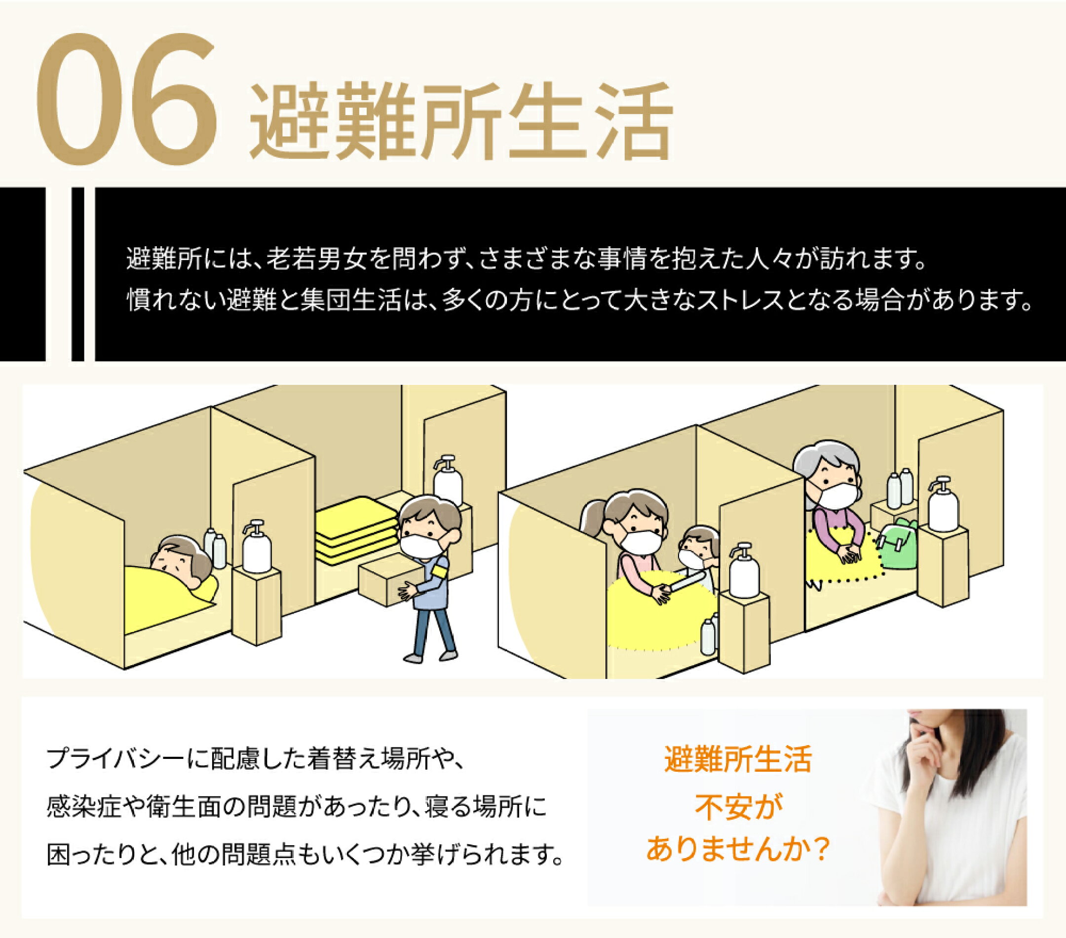 避難所生活への備え
