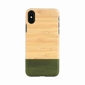 【Man & Wood（マンアンドウッド）】背面カバー型スマホケース iPhone XS Max 天然木ケース Bamboo Forest スマートフォンケース スマホケース[▲][R]