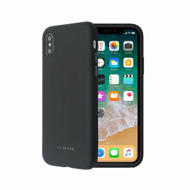 【SOSEVEN（ソーセブン）】背面カバー型スマホケース iPhone XS Max PREMIUM CASE SMOOTHIE ブラック スマートフォンケース スマホケース[▲][R]