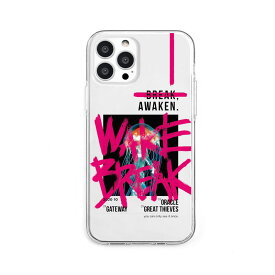 【Dparks】ソフトクリアケース for iPhone 13 Pro AWAKEN PINK おしゃれ スマホケース 背面カバー型 [▲][R]