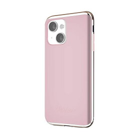 【motomo】INO LINE INFINITY CASE for iPhone 13 Chrome Gold Misty Rose ピンク おしゃれ スマホケース 背面カバー型 [▲][R]