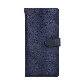 【HANSMARE（ハンスマレ）】Xperia1 CALF Diary CASE ネイビーブルー スマートフォンケース スマホケース 手帳型ケース[▲][R]