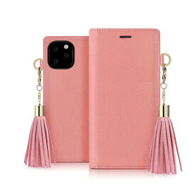 【dreamplus（ドリームプラス）】iPhone 11 Pro Tassel Jacket ピンク スマートフォンケース スマホケース 手帳型ケース[▲][R]