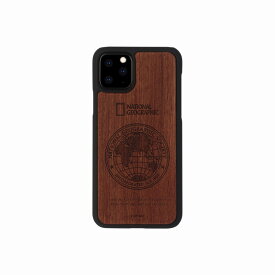 【National Geographic(ナショナル ジオグラフィック)】iPhone 11 Pro Global Seal Nature Wood ローズウッド 背面カバー型 スマートフォンケース スマホケース[▲][R]