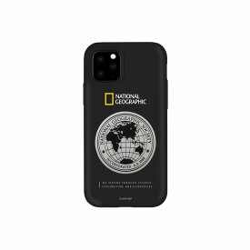 【National Geographic(ナショナル ジオグラフィック)】iPhone 11 Pro Global Seal Metal-Deco Case ブラック 背面カバー型 スマートフォンケース スマホケース[▲][R]
