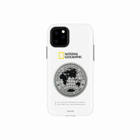 【National Geographic(ナショナル ジオグラフィック)】iPhone 11 Pro Global Seal Metal-Deco Case ホワイト 背面カバー型 スマートフォンケース スマホケース[▲][R]
