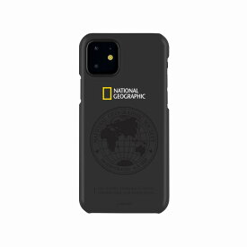 【National Geographic(ナショナル ジオグラフィック)】iPhone 11 Global Seal Slim Fit Case ブラック 背面カバー型 スマートフォンケース スマホケース[▲][R]
