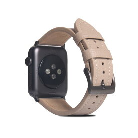 【SLG Design】アップルウォッチ バンド FULL GRAIN LEATHER BAND for Apple Watch 45/44/42mm ライトクリーム [▲][R]