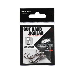 Ichikawa Fishing �C�`�J���t�B�b�V���O OUT BARB JIGHEAD �A�E�g�o�[�u �W�O�w�b�h #2-0.5g