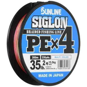 �T�����C��(SUNLINE) �V�O���� PE×4 �}���`�J���[ 2�� 300m 35LB