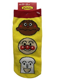 [盆期間8/12-15営業中] アンパンマンシリーズ ソックス アンパンマン カレーパン ショクパン 23cm-25cm 新品 *即納