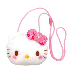 桜着物 フェイスポシェット ハローキティ サンリオ グッズ ぬいぐるみ おもちゃ 新品 *
