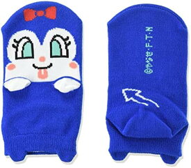 [盆期間8/12-15営業中] アンパンマン 6キャラ 足底切替 クルー丈ソックス 1足組 キッズ ぬいぐるみ グッズ おもちゃ 新品 *即納