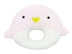 やわらかどうぶつラトル ペンギン(ピンク) ラトル ペンギン(ピンク) 高さ20cm ガラガラ ベビー用品 新品 *即納