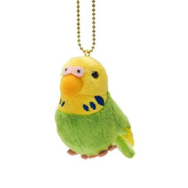 [クーポン利用で10%off][超目玉]ぴよぴよことり セキセイインコ みどり ぬいぐるみ キーチェーンマスコット W5×D11×H8cm