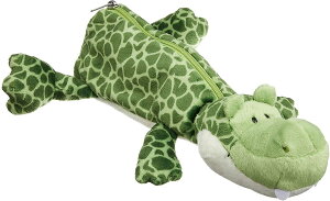 クロコダイル ぬいぐるみ フィギュア ポーチ ペンケース NICI ニキ 約30cm 筆箱 学校 筆入れ 小物入れ グッズ おもちゃ 新品 *即納