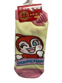 [盆期間8/12-15営業中] アンパンマンシリーズ ソックス ドキンちゃん 23cm-25cm 新品 *即納