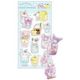 サンリオキャラクターズ シェイカーステッカーズ きらめきドリンク 228621 SANRIO ぬいぐるみ グッズ おもちゃ 新品 *即納