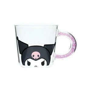 SANRIO �ϔM�K���X�}�O KUROMI ��89×130×85(h)mm/�e�ʁF��390ml SRG-2802 �ʂ������ �������� �G�� �V�i * ���[