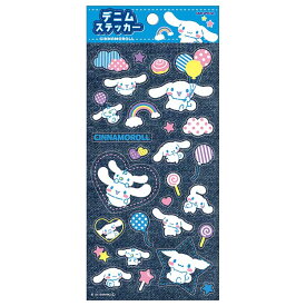[クリスマス完売予想] 正規品 カミオジャパン シナモロール デニムステッカー シール グッズ 新品 * 即納