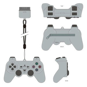PlayStation DUALSHOCK �O���[ �V���R�[���|�[�` �X�g���b�v&�`���[���t���V���R������������ �O�b�Y �ʂ������ �������� �G�� �V�i *���[