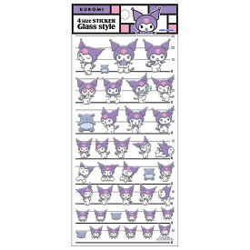 カミオジャパン 正規品 クロミ 4サイズステッカーシール Glass style SANRIO サンリオキャラクターズ グッズ 新品 * 即納