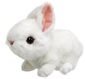 ウサギ ホワイト うさぎ ぬいぐるみ りくのなかまたち 約17cm どうぶつ 動物 アニマル グッズ 雑貨 おもちゃ *