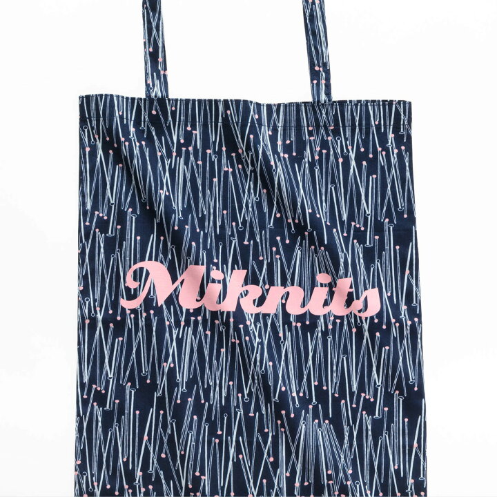 楽天市場】Miknits Amibariプロジェクトバッグ（アイボリー/ネイビー
