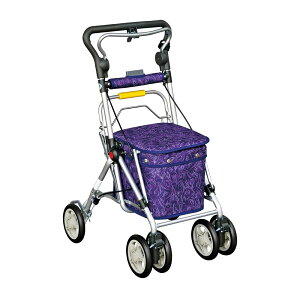 須恵廣工業 シルバーカー スイート III ダークパープル 高齢者向け ミドルタイプ 668
