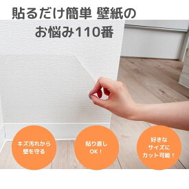 貼るだけ簡単 壁紙のお悩み110番 貼ってはがせる落書き ペット キズ 保護シート 汚れ 半透明シート