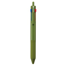 三菱鉛筆　ジェットストリーム　3色ボールペン0．7（黒・赤・青）（ダークオリーブ） 【SXE350707.18】