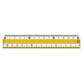 共栄プラスチック　カラー直線定規　15cm（イエロー） 【CPK-15-Y】