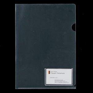 山口工業 クリアホルダー名刺ポケット付き A4判(クリア) 【YG-10-10】