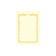 ササガワ　OA賞状用紙　横書用　100枚パック　A4判（クリーム） 【10-1168】