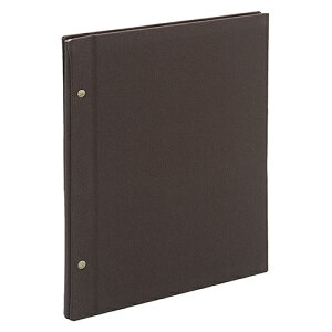 ナカバヤシ テラコッタ 外ビス式アルバム プラコート台紙(クラフト) A4 ブラウン 【TER-A4F-160-BR】