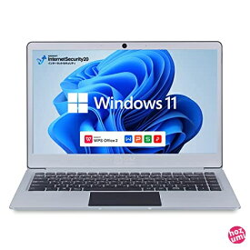 【Windows 11】【Office 機能搭載】GMJ 超軽量 薄型 PC ノートパソコン 日本語キーボート WPS Office/Celeron / 14.1 インチ/SSD 256GB /メモリ8GB / WIFI / USB3.0
