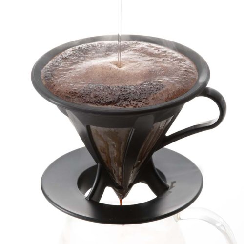 HARIO (ハリオ) ドリッパー カフェオール コーヒー ドリップ 1~4杯用 ブラック CFOD-02B