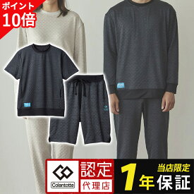 【ポイント10倍】上下ショートセット コラントッテRESNO MAGNE リカバリーウェアPLUS ハーフパンツ 上下 2枚 セット 男女兼用 磁気 半袖 セット ルームウェア パジャマ 肩こり 背中 腰痛 効果?レスノ