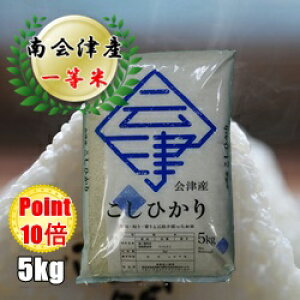 【新米】☆ポイント10倍☆令和7年産/1等米 南会津産コシヒカリ白米 5kg♪ 【送料無料】 ☆有名米どころ南会津の一等米!【産地直送福島県産会津米】【smtb-TD】【tohoku】【RCP】【楽ギフ_のし