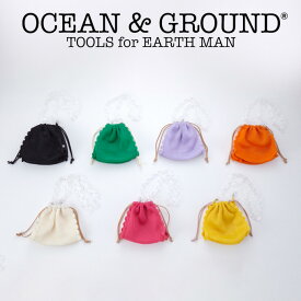 オーシャン&グラウンド メッシュフリル 巾着 ショルダーバッグ（ocean&ground オーシャンアンドグラウンド ショルダーバッグ キンチャク 巾着 バッグ 女の子 キッズ ショルダーバック ポシェット 斜めがけバッグ）