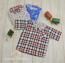 アンナニコラダブルガーゼ半袖シャツ