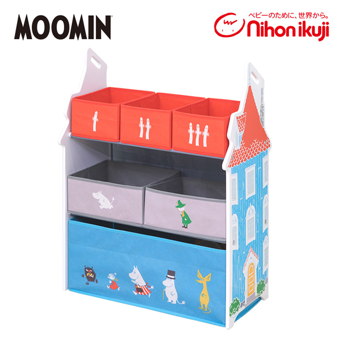 情熱セール ムーミン Moomin おかたづけ大好き収納ラック おもちゃ箱 収納 絵本 ベビー 子供部屋 赤ちゃん