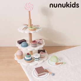 F.O.TOYBOX nunnunkids デザートタワー 木製玩具 6941182（おままごとセット 木製 おもちゃ 誕生日プレゼント ギフト 子供 女の子）